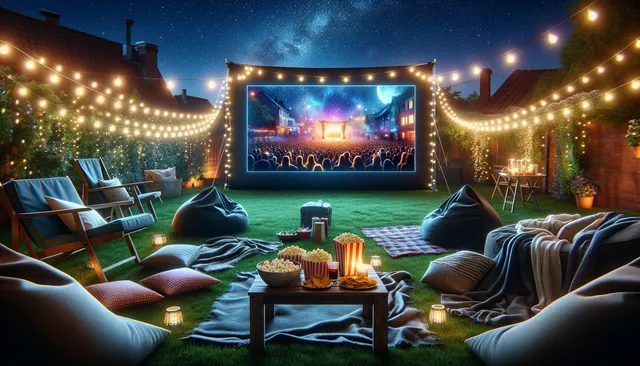 “Movie Magic: Capturing Hearts on a Romantic Night In”